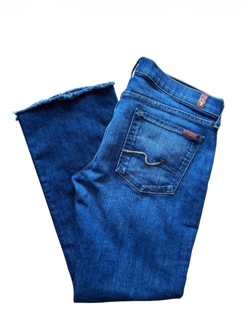 7 For All Mankind Women’s Dark Blue Bootcut Jeans Size 32